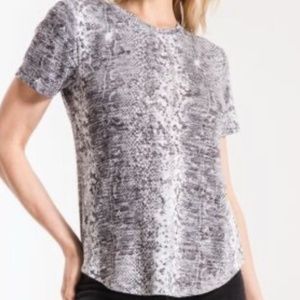 Z supply snakeskin jersey tee